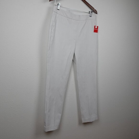 Spanx On-The-Go Slim Straight Pant Women's Size L White Classic Stretch 20372T - Picture 3 of 9